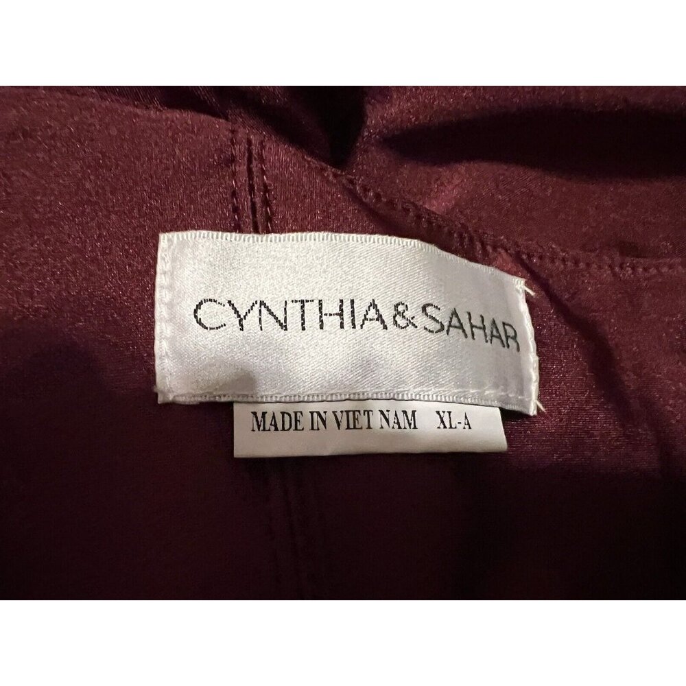 Anthropologie Cynthia & Sahar Formal Red Corset Evening Dress Gown XL CS101 NWT - Picture 7 of 8